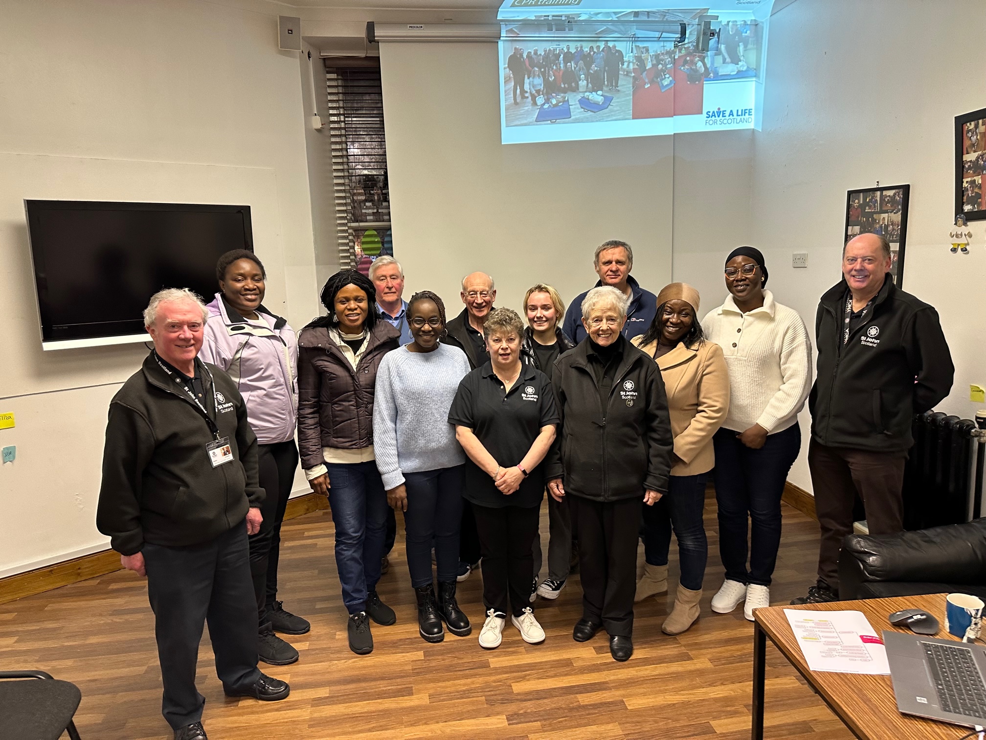 CPR and Defibrillator Training at the YMCA in Aberdeen St John Scotland